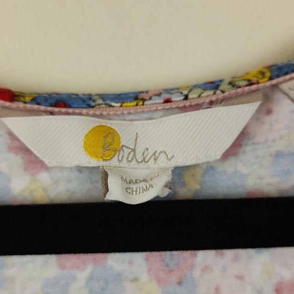 Boden Plus Size Floral Ruffle Short Sleeve  Dress Size 20/22L - Picture 2 of 14